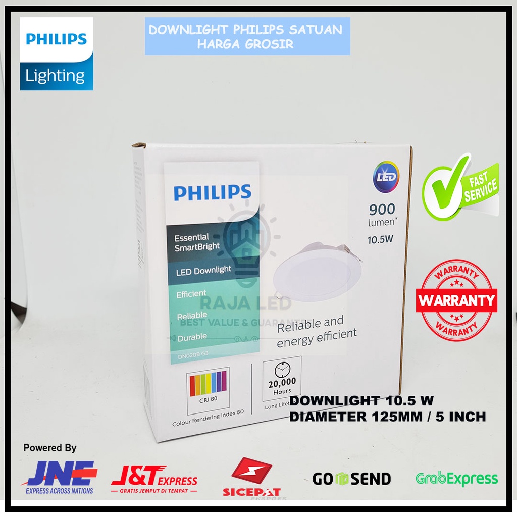 Jual Lampu PHILIPS Downlight LED DN020B G3 10,5W 10,5Watt 10.5W 10 ...