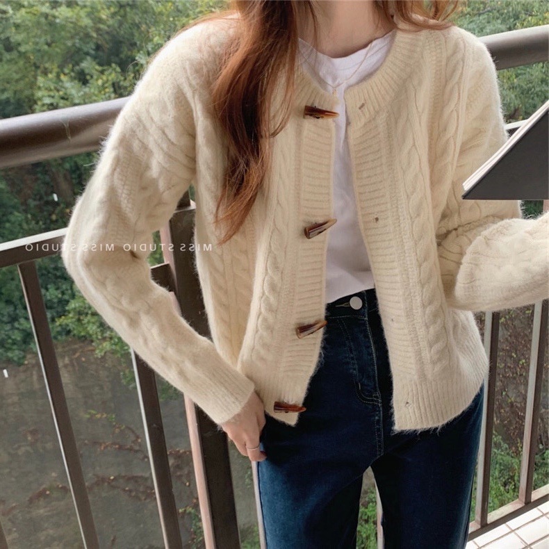 Jual HORN CARDI CARDIGAN KOREAN CARDIGAN RAJUT SWEATHER KOREA SWEATER ...