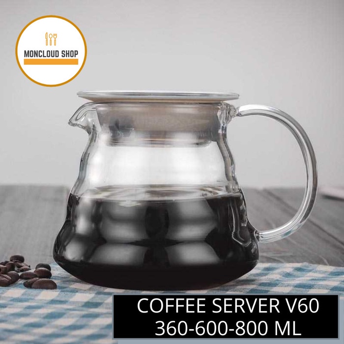 Jual Teko Kopi Teh Kaca Pot Drip Server Kopi Cloud Coffee Maker V60 ...