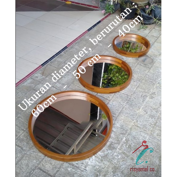 Jual CUSTOM CERMIN KAYU RUSTIC MINIMALIS | Shopee Indonesia