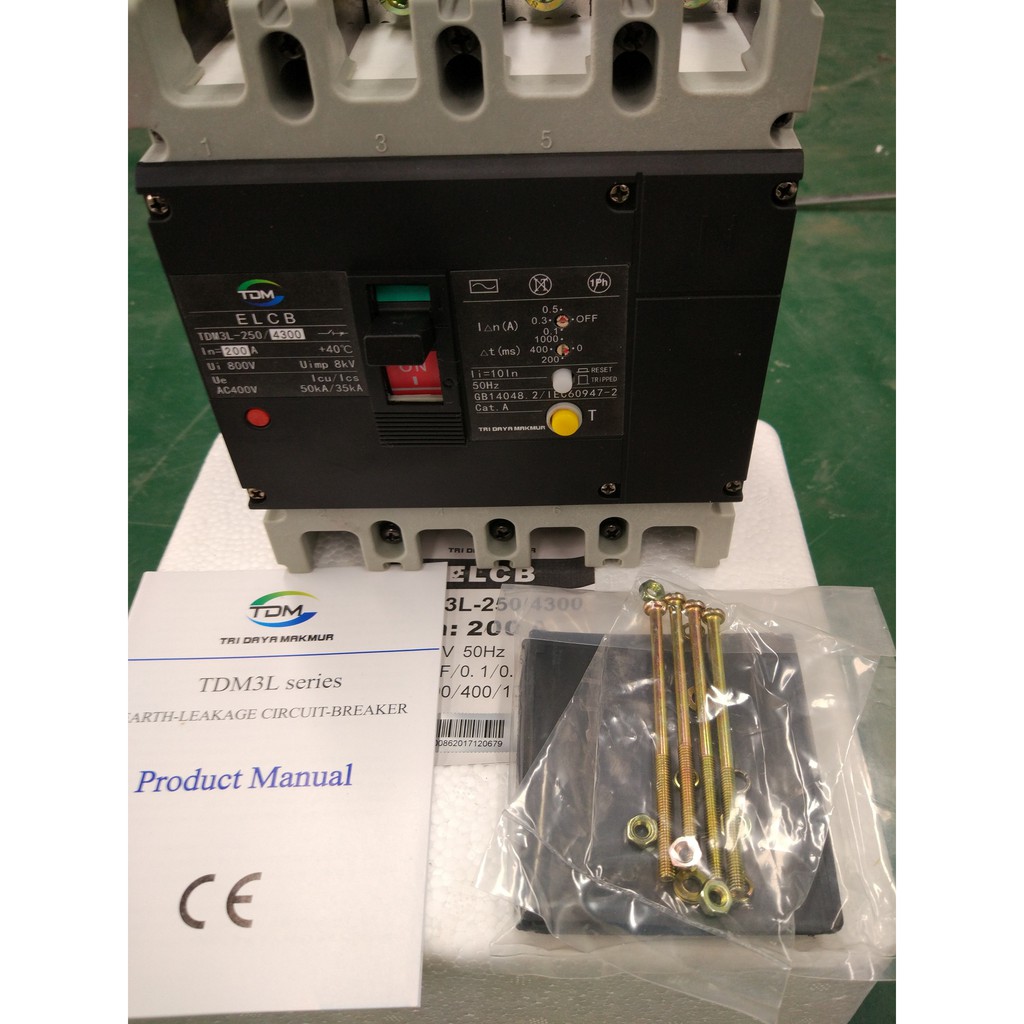 Jual ELCB / RCCB / RCBO TDM3L-250M 4P 250A | Shopee Indonesia