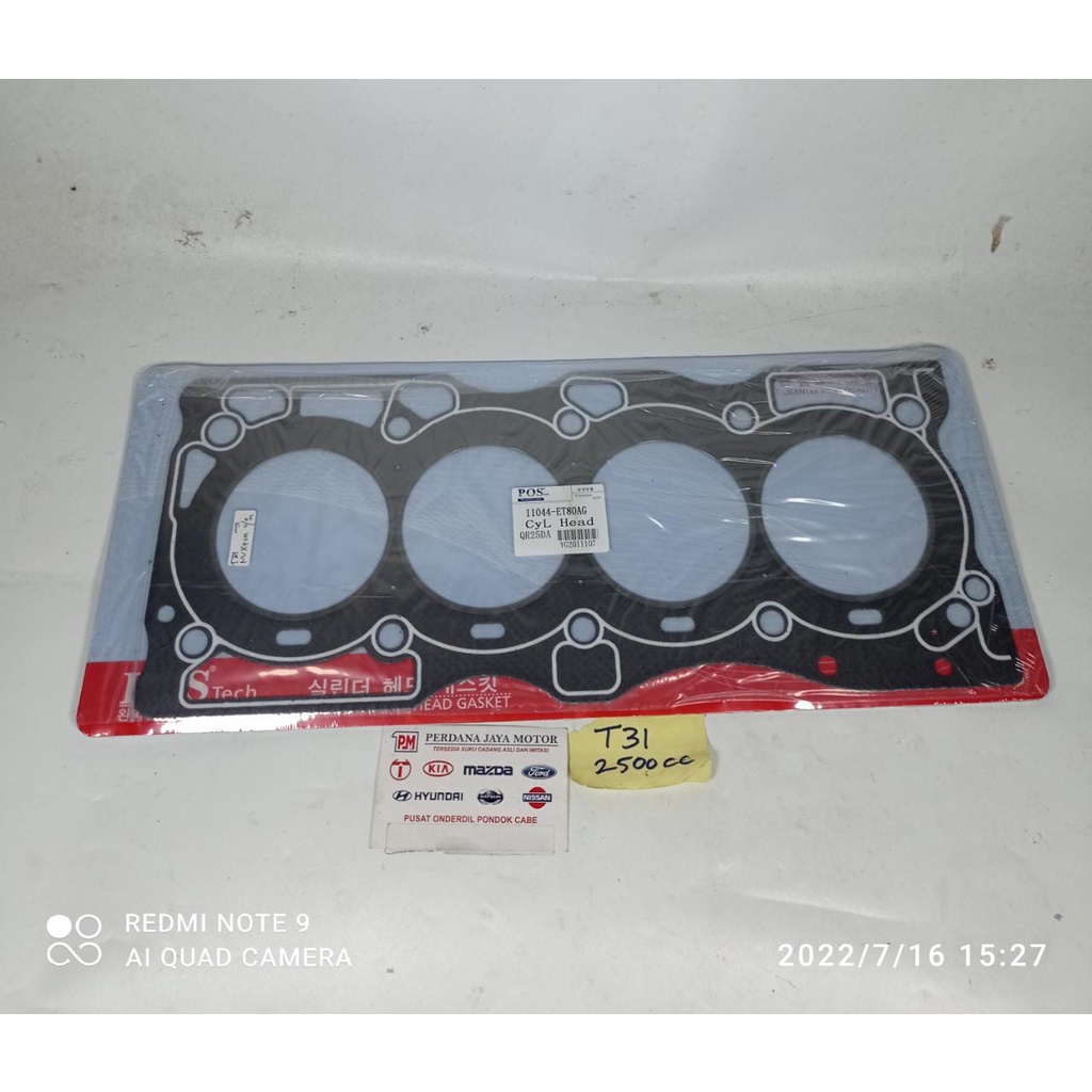 Jual Paking Gasket Silinder Cylinder Head Nissan Xtrail T31 2500cc 2500