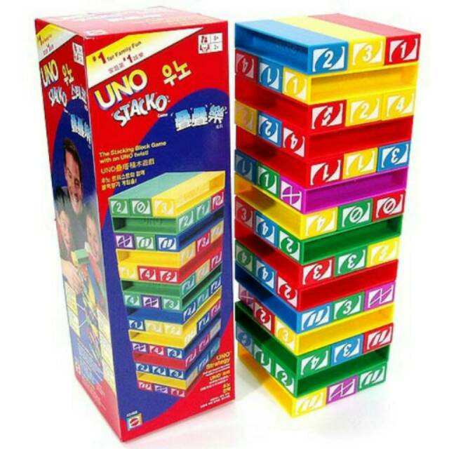 Jual COD Joy Mart Uno Stacko Balok Susun Permainan Edukasi Mainan ...