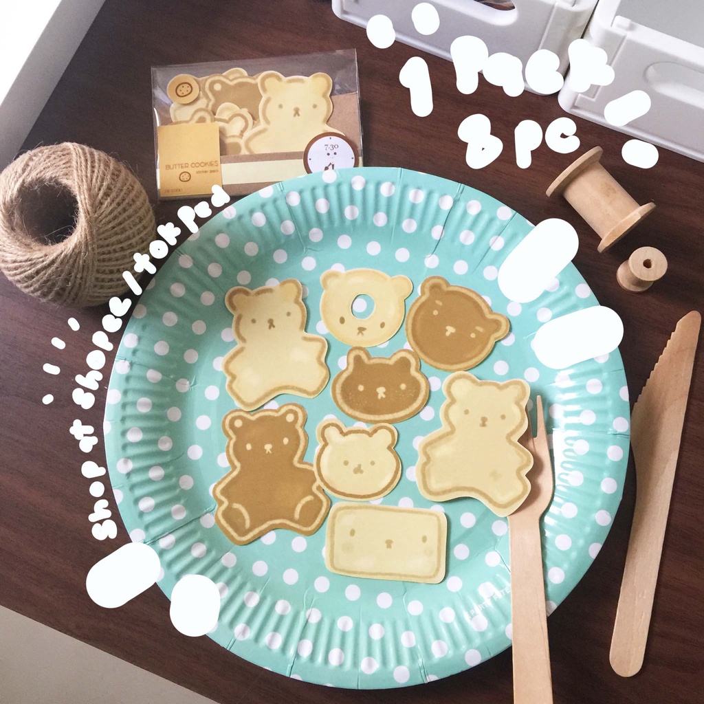 Jual Butter cookies sticker pack - planner sticker | Shopee Indonesia