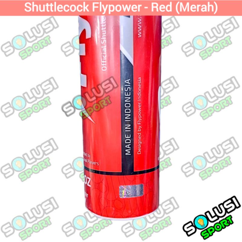 Jual Shuttlecock FLYPOWER Merah Kock Kok Flypower Red Original | Shopee ...
