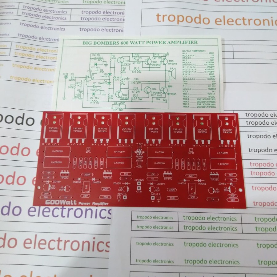 Jual PCB Power Amplifier 600 Watt Stereo | Shopee Indonesia