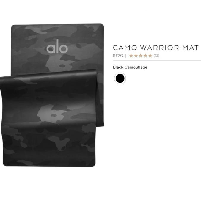 Camo Warrior Mat - Black Camouflage