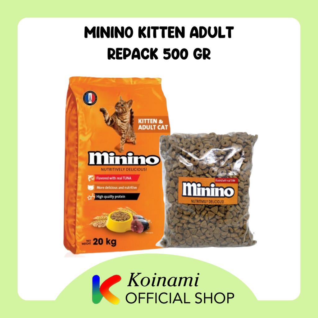 Jual MININO KITTEN ADULT TUNA 500gr REPACK / makanan kucing hewan pakan / cat food / dray food