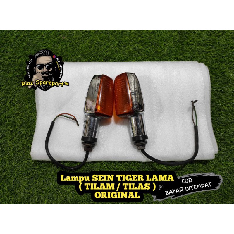 Jual lampu sen sein riting honda tiger lama tilam tilas original krom ...