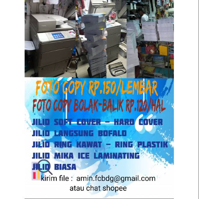 Jual JASA FOTOCOPY /JASA FOTO COPY PRINT / PHOTO COPY MURAH / PHOTO