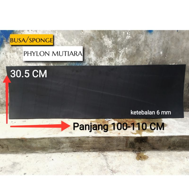 Jual Spon Eva Phylon Potongan Ukuran 31x100 Centimeter Hitam Phylon ...
