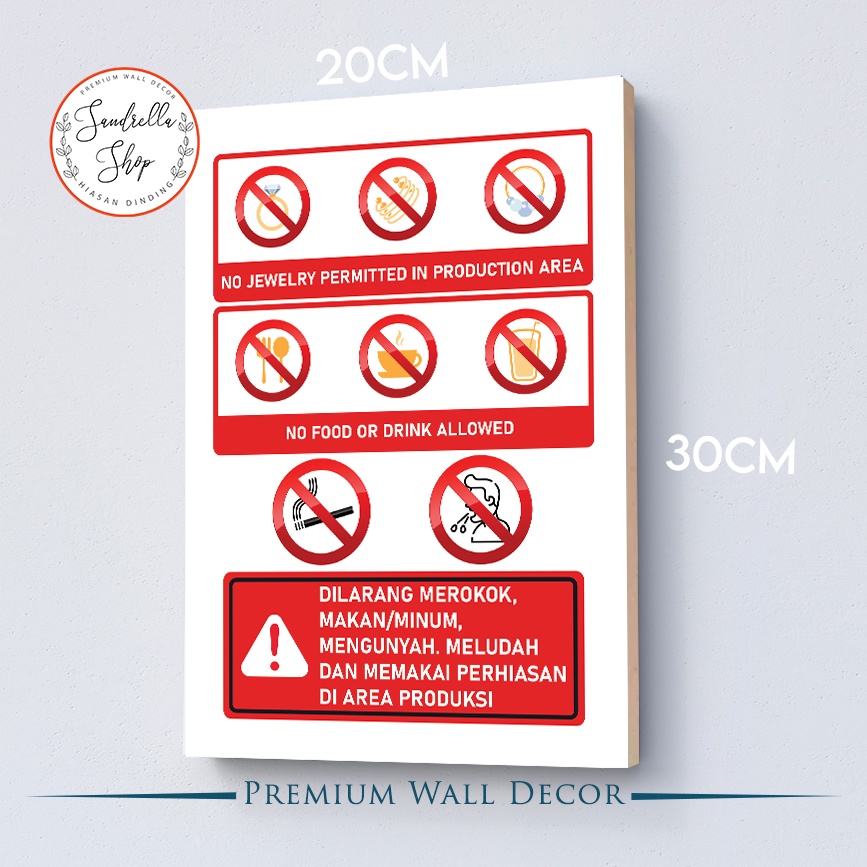 Jual Custom Papan Peringatan Sign Board Warning Rambu Penunjuk ...