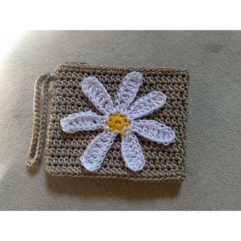 Jual dompet koinmini rajut / dompet rajut bunga | Shopee Indonesia