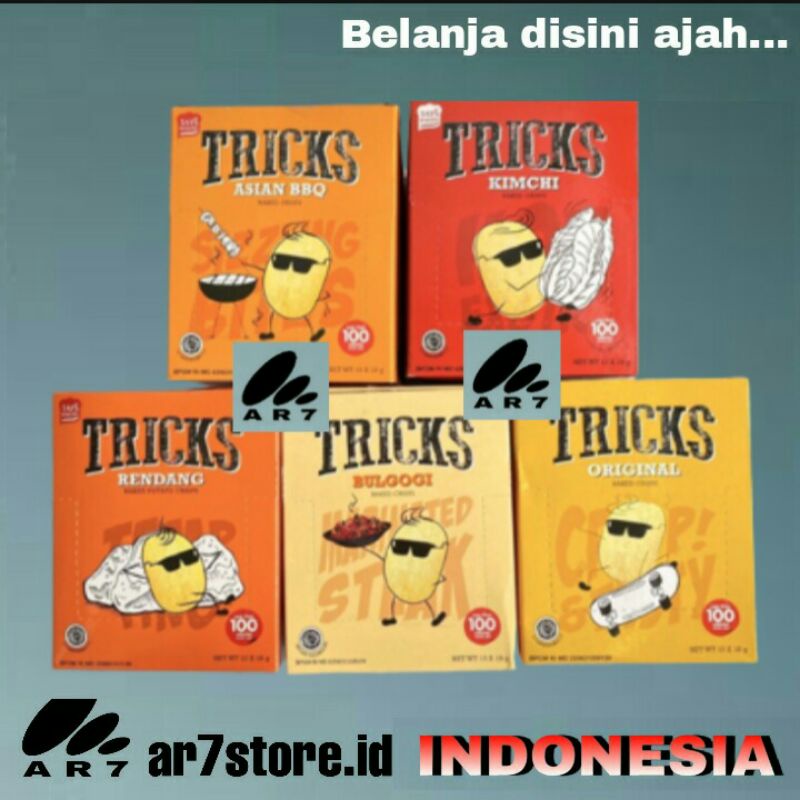 Jual TRICKS kentang potato crispy isi 1 Box (10x18gr) | Shopee Indonesia