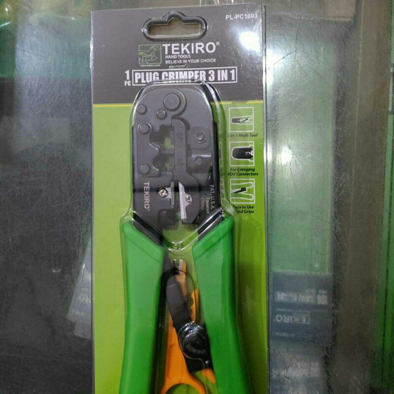 Jual tekiro PC1693 tang crimping 3in1 crimping tool plug crimper 3 in 1
