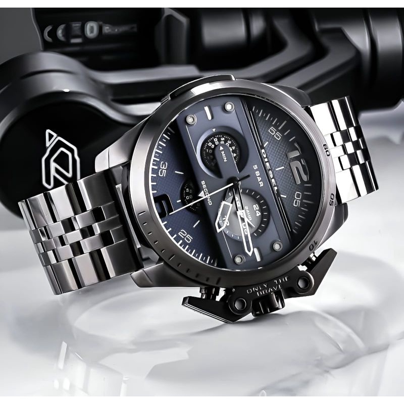 Jam Tangan Pria Merk Diesel Brave Baterai Stainless