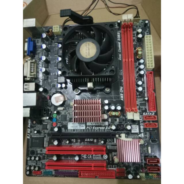 Jual paket amd athlon x3 450 biostar A780L3G