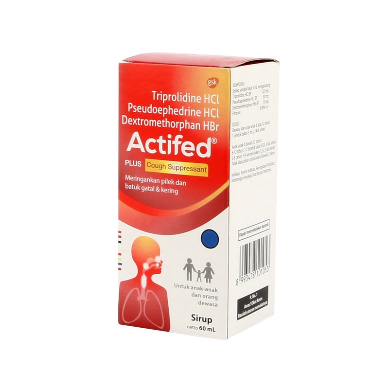 Jual Actifed Cough Syrup 60 ml (Merah) Shopee Indonesia