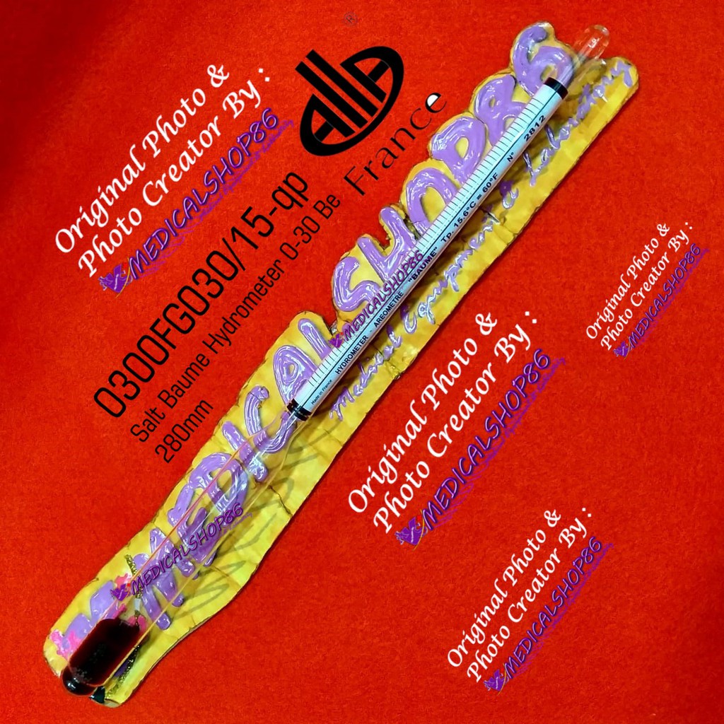 Jual Salt Baume Hydrometer 030Be ALLA FRANCE cat 0300FG030/15qp