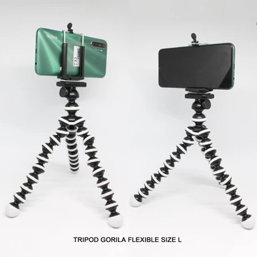 Tripod Gorila Size L With Holder U For Smartphone Tripod Hp Kamera Flexible Untuk Konten