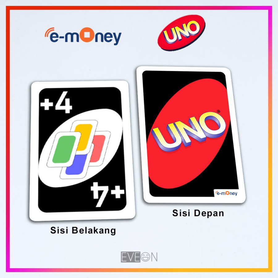 Jual Kartu Emoney Mandiri / Flazz BCA Custom Uno Game Draw Reverse Skip ...