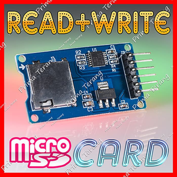 Jual Modul Micro Sd Card Reader Writer Arduino Module Read Write ...