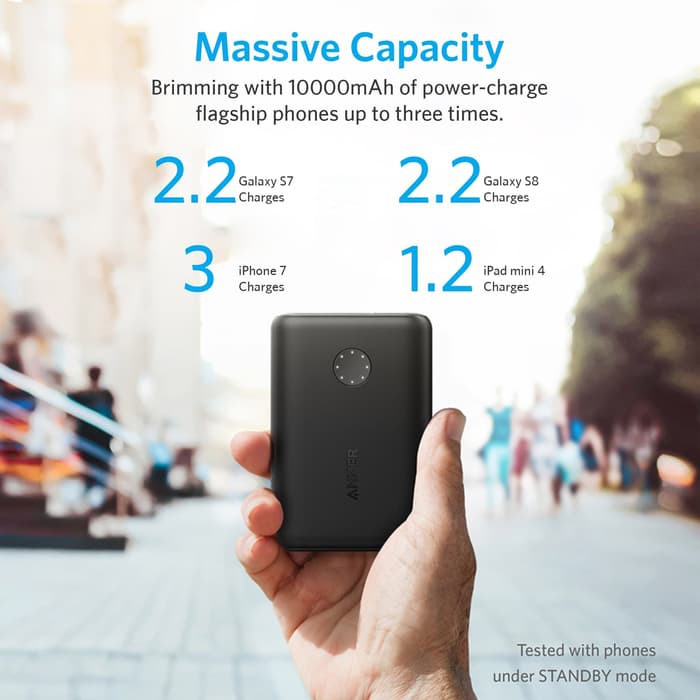 Jual Powerbank Anker A1230 Quick Charge 3.0 PowerCore 10000mAh Hitam ...