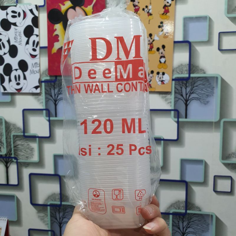 Jual Thinwall DM Container 120 ML 150Ml / Kotak Makan DM 120ml 150 Ml ...