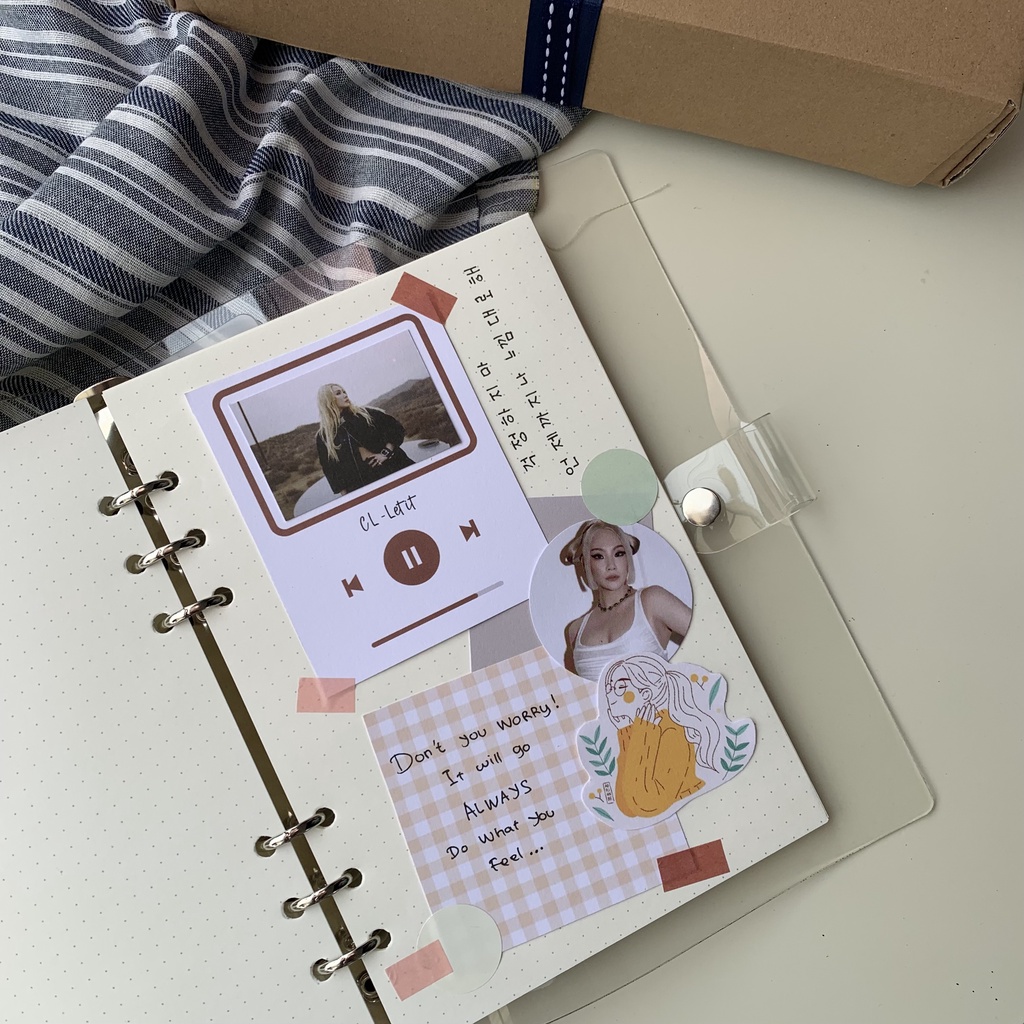 Jual Binder Agenda Planner Transparan Transparent 6 Rings A5 Binder