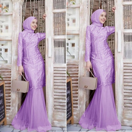 Jual Baju Gamis Brukat Wanita Jumbo Seragam Lebaran 2022 2023 Maxi ...