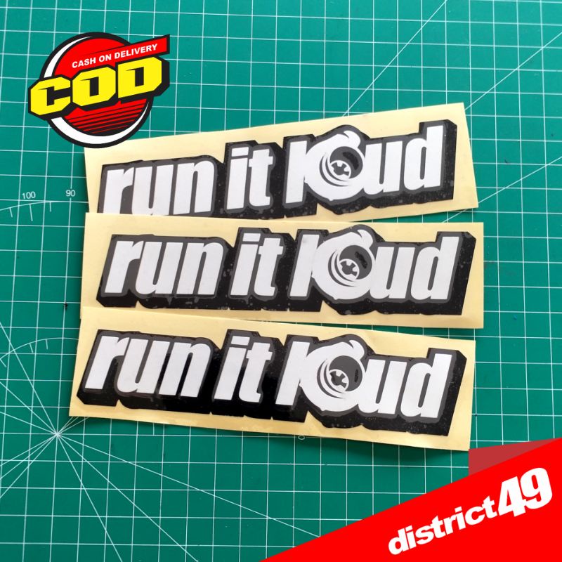 Jual Cutting sticker - Stiker cutting Run it Loud - Stiker Run it Loud ...