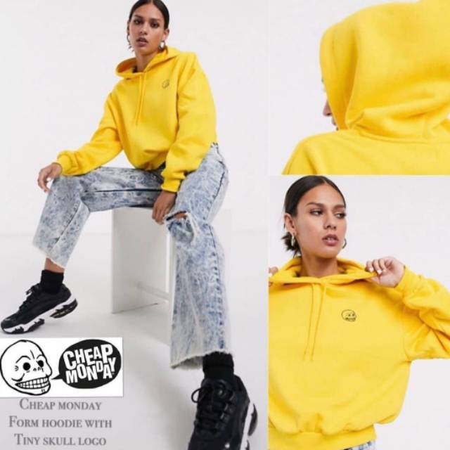 Cheap monday clearance skull hoodie