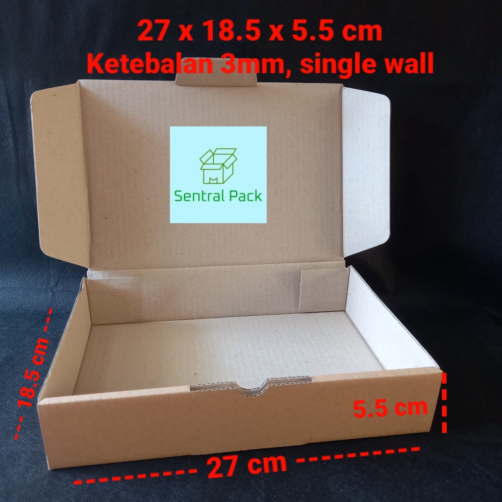 Jual Harga tertera untuk 5pc. Kardus die cut uk 27 x 18.5 x 5.5 cm ...