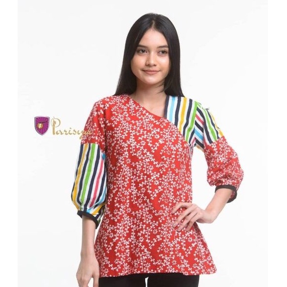 Jual BATIK PARISYA - Riana B00042 Atasan Batik Wanita Blouse Batik ...