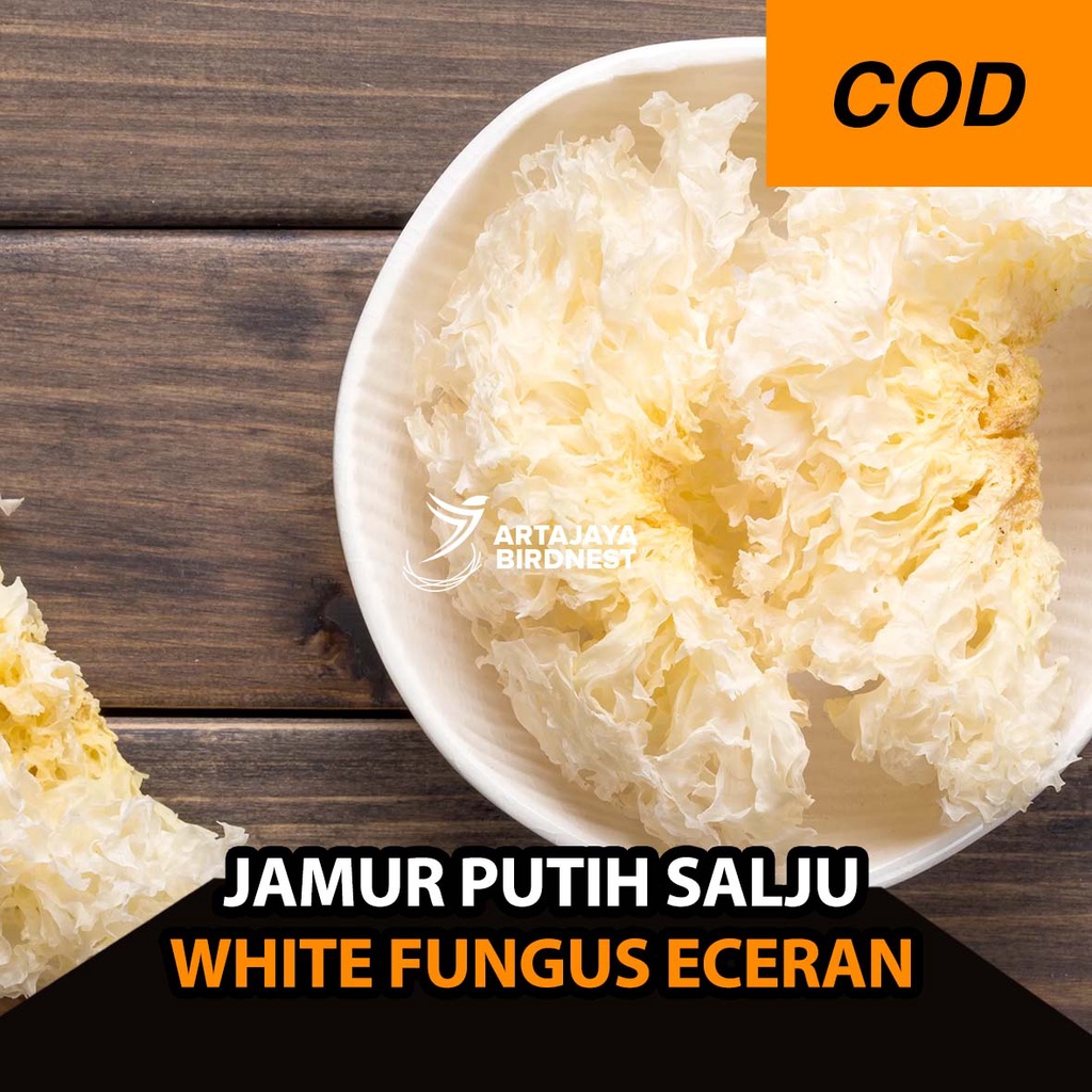 Jual Jamur Putih Salju White Fungus Kering Eceran Shopee Indonesia