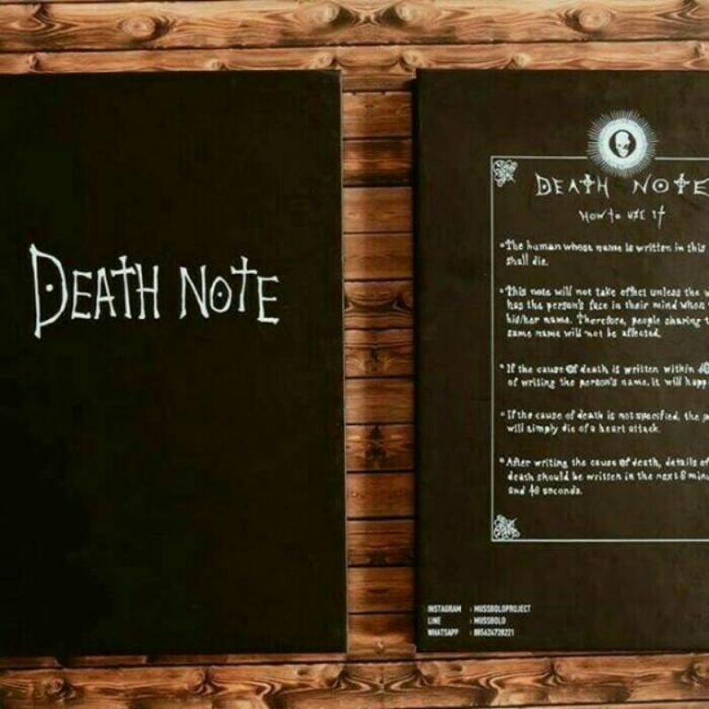 Jual NOTE BOOK DEATH NOTE ISI 100 LEMBAR UKURAN B5 | Shopee Indonesia