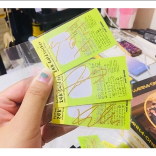 Jual Ready Stock Sticker Signature Tanda Tangan WannaOne Kang Daniel ...