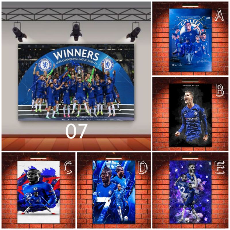 Jual POSTER DINDING CHELSEA EDISI JUARA UCL SIZE A3+ | Shopee Indonesia