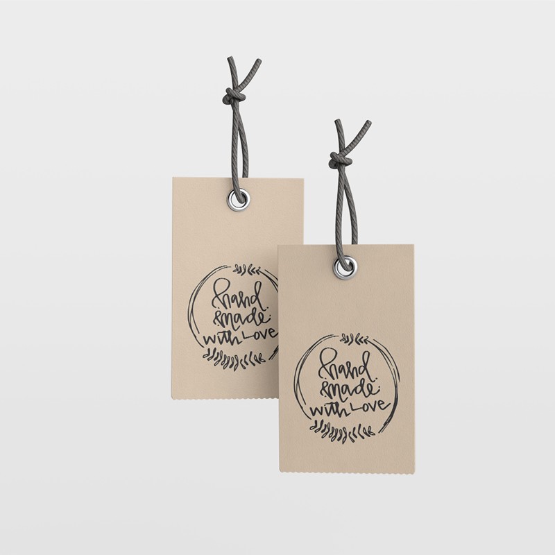 Jual RUSTIC Label Premium Tag Hangtag Baju Kado Murah 1 SISI MIN ORDER ...
