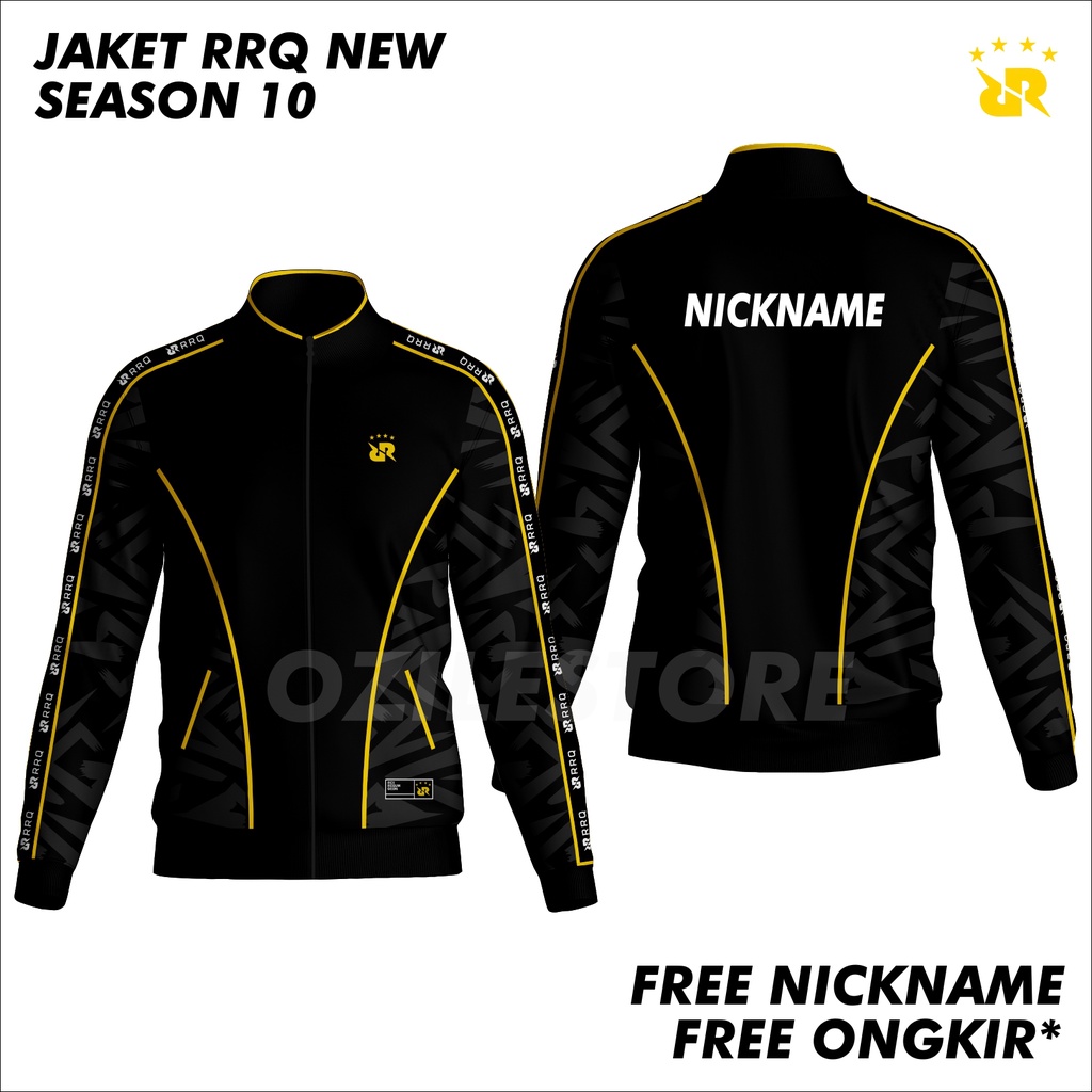 Jual JAKET BOMBER RRQ SEASON 14 BISA PAKAI NAMA | Shopee Indonesia