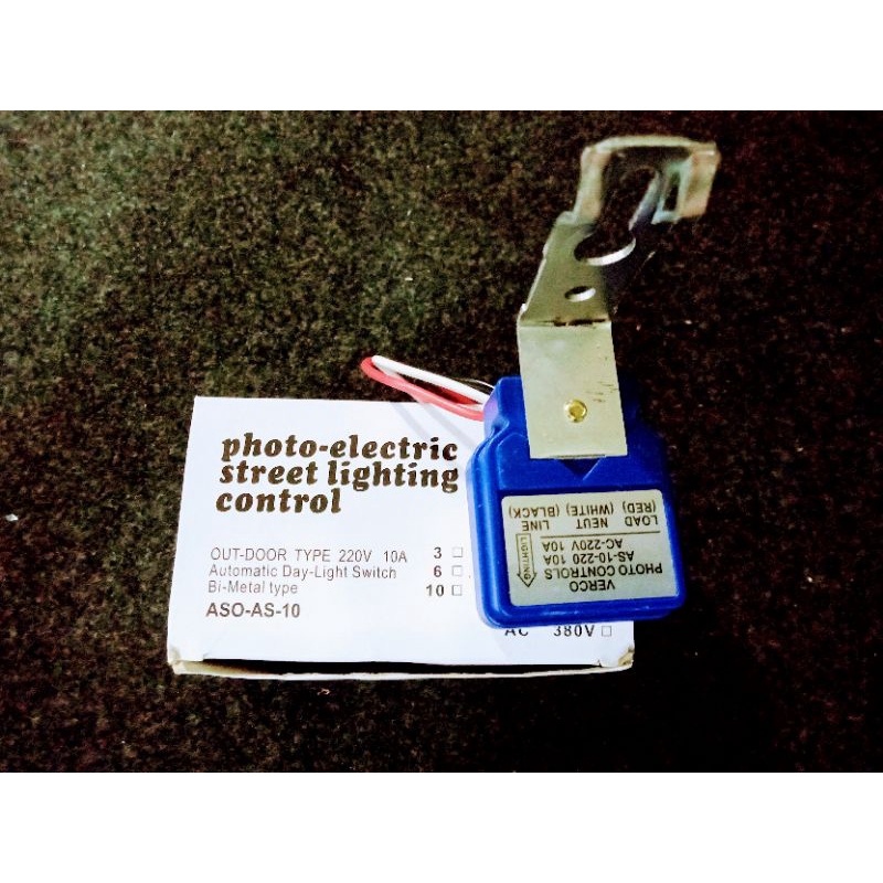 Jual Sensor Cahaya Lampu Otomatis On Off AS-10 AC-220V | Shopee Indonesia