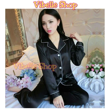 SATINPP Vibelle Baju Tidur Piyama Satin Silky Velvet Premium Wanita