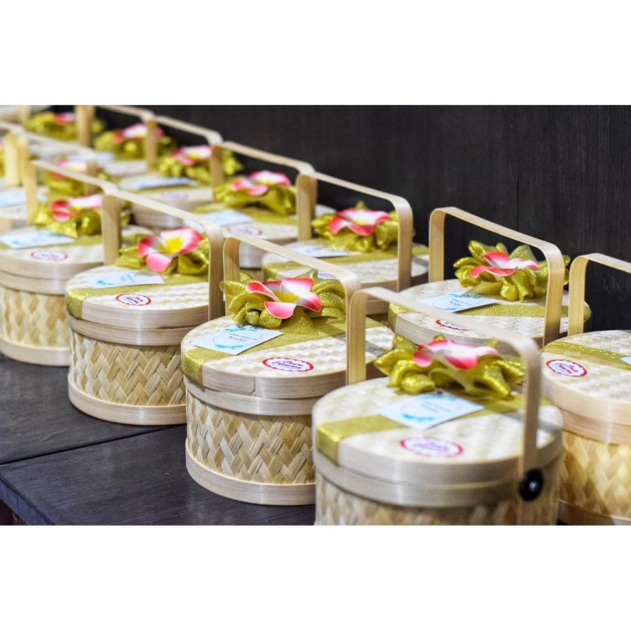 Jual Rantang Rembulan / Rantang Bambu Bulat / Hampers Bambu / Wadah ...