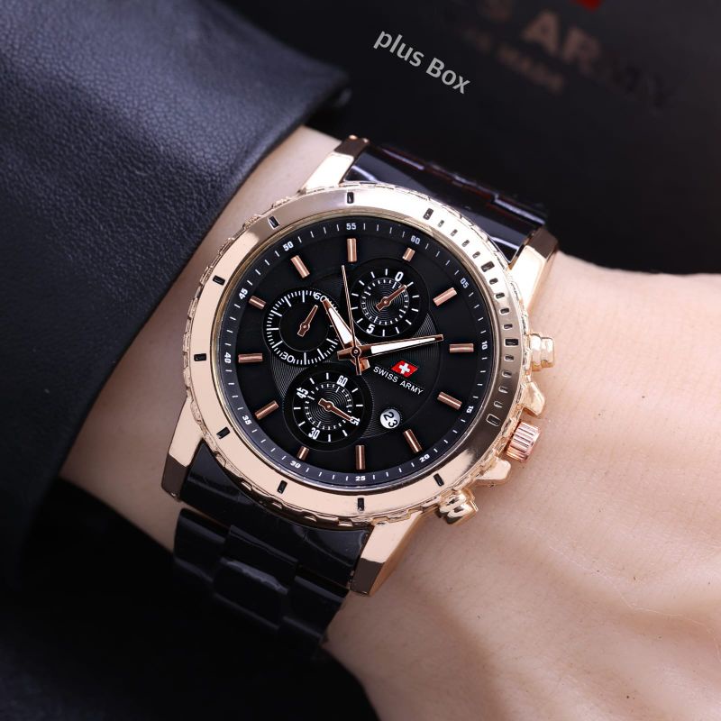 Jual Jam Tangan Pria Rantai Terbaru Tipe Sa181 Tanggal Aktif Free Box ...