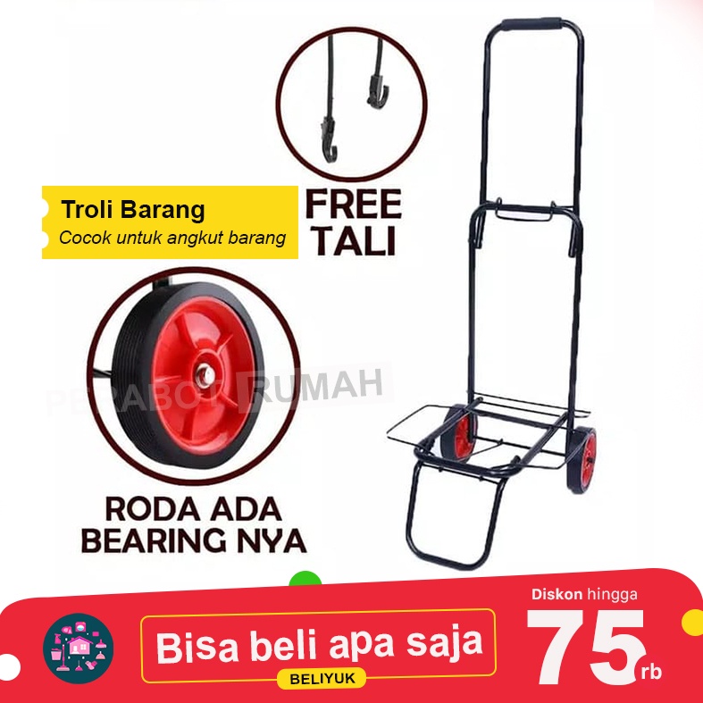 Jual Rak Troly Trolley Trolly Troli Lipat Galon Air Aqua Gas Bag Barang ...