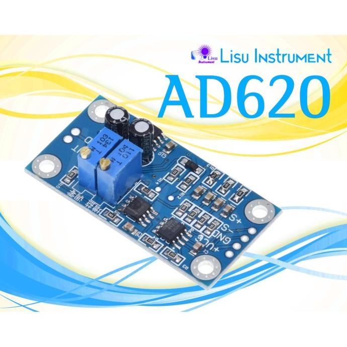 Jual AD620 Hi Precision uV/mV Voltage Amplifier Signal Instrumentation