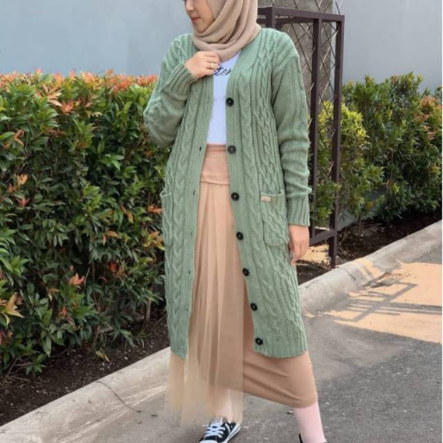 Long hotsell cardigan shopee