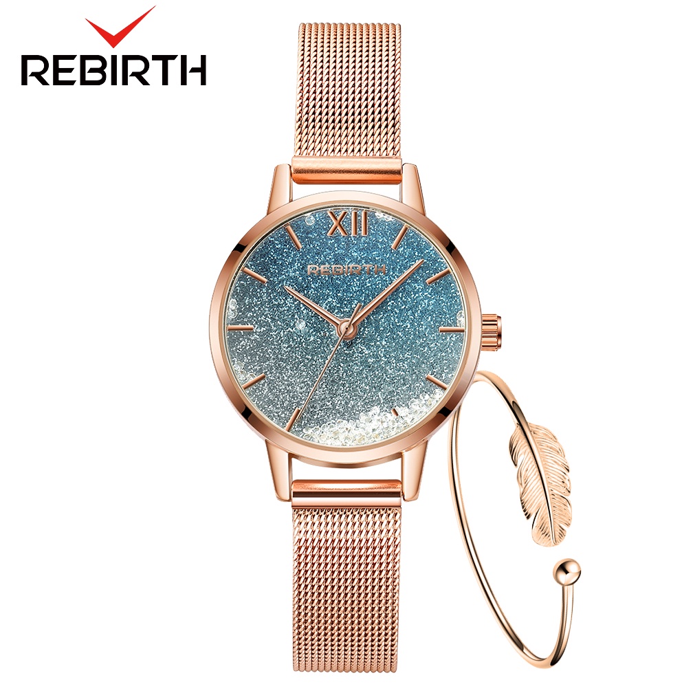 Jual REBIRTH Jam Tangan Wanita Pasir Apung Dial Mode Jam Display Kuarsa ...