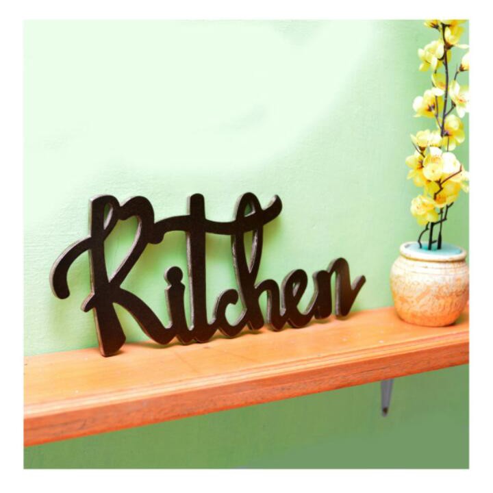 Jual Tulisan Kitchen Huruf Kayu Hiasan Dinding Dapur Bisa Custom Sesuai ...