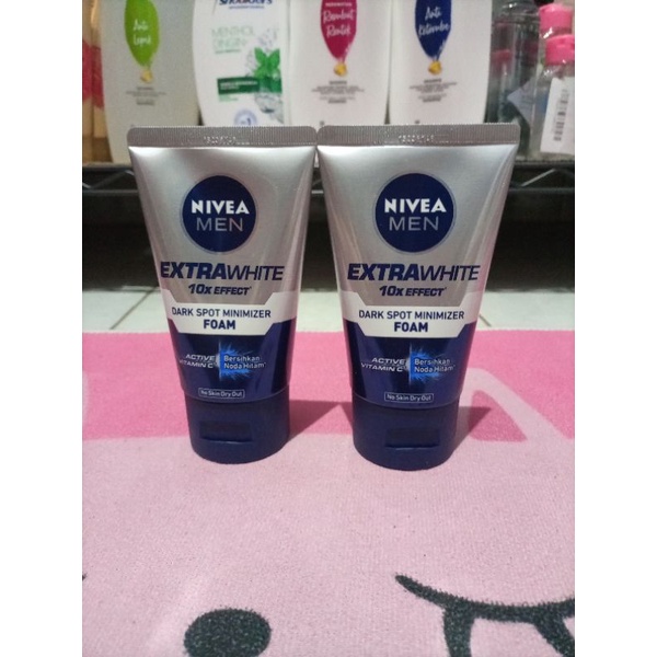 Mousse Nettoyante Visage Nivea Men White 10X Effect - Éclaircissant & Réducteur De Pores - Pour Homme